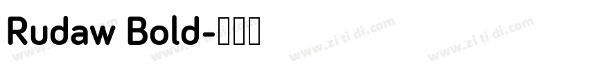 Rudaw Bold字体转换